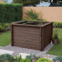 Raised Wooden Pond - Square - 970mm Height