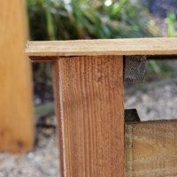 Burley Log Store - 6ft Tall x 3ft Wide - Rutland Garden Furniture