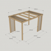 Panel Pergola - 3m Width