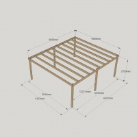 Box Pergola - 4.2m Width