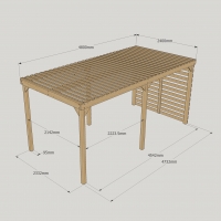 Shade Pergola - 2.4m Width
