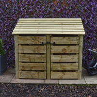 Cottesmore Log Store - 4ft Tall x 5ft Wide - Rutland Garden Furniture