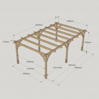 Premium Pergola - 3m Width
