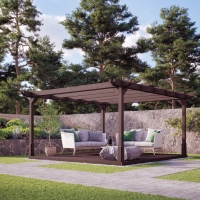 Double Premium pergola And Decking Kit