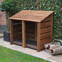 Cottesmore Log Store - 4ft Tall x 5ft Wide - Rutland Garden Furniture