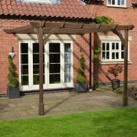 Wall Mounted Premium Pergola - 4.2m Depth