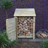 Burley Log Store - 4ft Tall x 3ft Wide - Rutland Garden Furniture