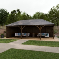 Overton Wooden Apex Gazebo