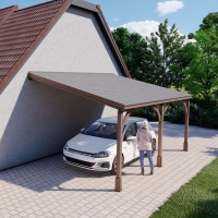 Felt Shingle Roof Carport - 3.5m Depth