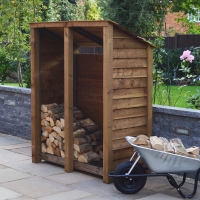 Cottesmore Log Store - 6ft Tall x 5ft Wide - Rutland Garden Furniture