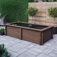 Raised Wooden Pond - Rectangular - 640mm Height