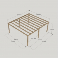 Box Pergola - 4.8m Width