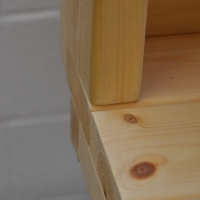 Wooden Work Bench With Back Panel - Pressure Treated