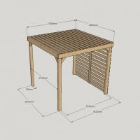 Shade Pergola - 3m Width