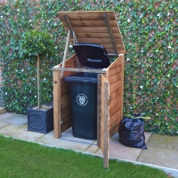 Morcott single wheelie bin storage unit