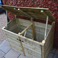 Morcott double wheelie bin storage unit