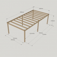Box Pergola - 3m Width - Rutland Garden Furniture
