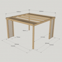 Panel Pergola - 4.2m Width