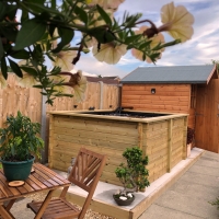 Raised Wooden Pond - Rectangular - 970mm Height