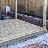 Double Premium pergola And Decking Kit