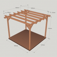 Garden Pergola and Decking Kit - Rutland Garden Furniture