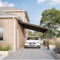 Felt Shingle Roof Carport - 3m Depth