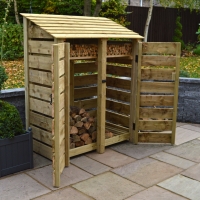 Cottesmore Log Store - 6ft Tall x 5ft Wide - Rutland Garden Furniture