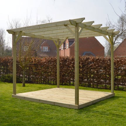 Garden Pergola and Decking Kit - Rutland Garden Furniture