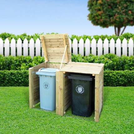 Morcott double wheelie bin storage unit