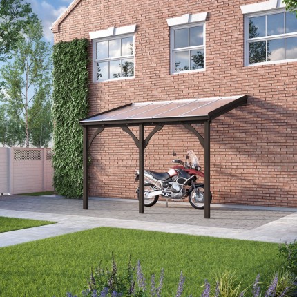Polycarbonate Roof Carport - 4.5m Depth