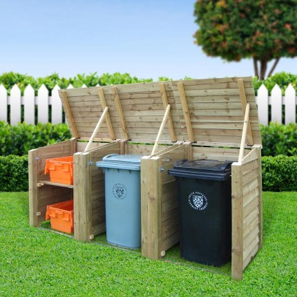 Morcott triple combo bin storage unit
