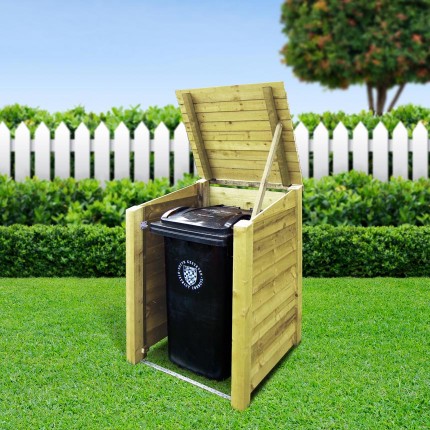 Morcott single wheelie bin storage unit