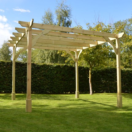 Pergola two pole How to