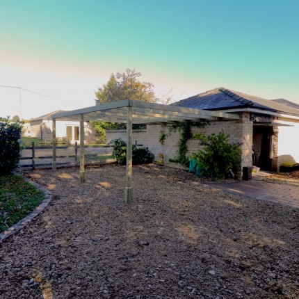 Wall Mounted Box Pergola - 4.8m Depth