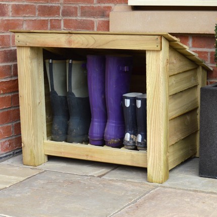 outdoor welly rack