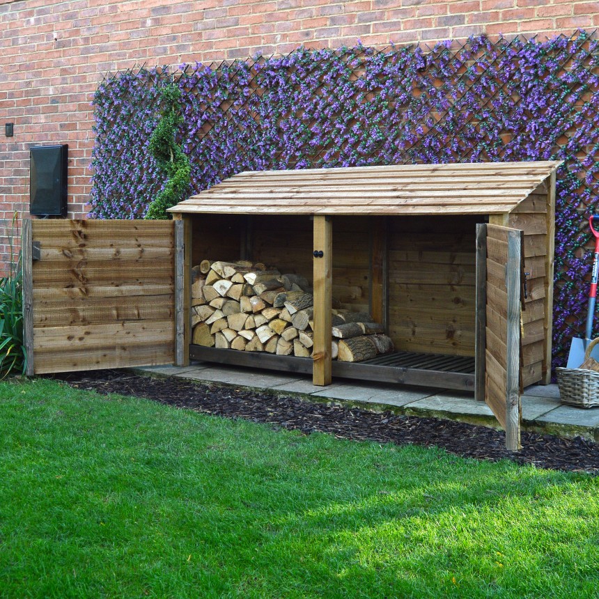 Normanton Log Store Door Rutland County Garden Furniture