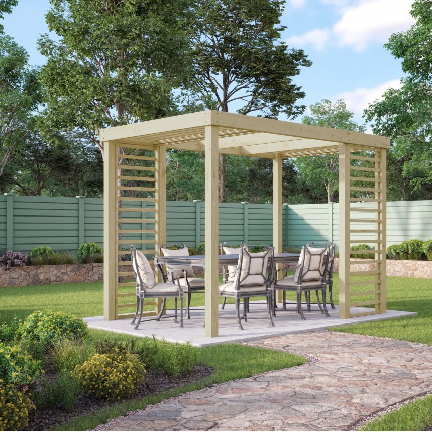Panel Pergola 4.2m Width Rutland County Garden Furniture