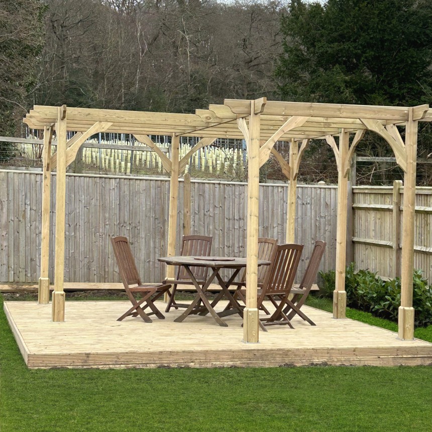 Premium Freestanding Corner Pergolas Rutland County Garden Furniture