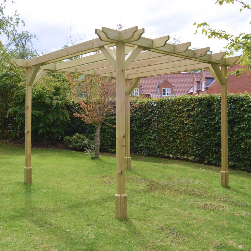 Double Premium Pergola - 1.8m Width - Rutland Garden Furniture