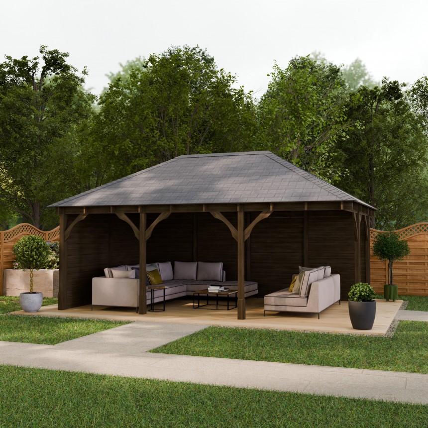 Clipsham Wooden Apex Gazebo Rutland County Garden Furniture