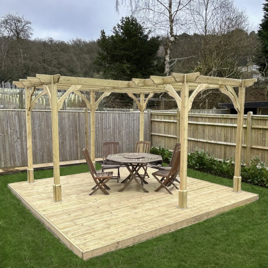 Premium Corner Pergola - Rutland Garden Furniture