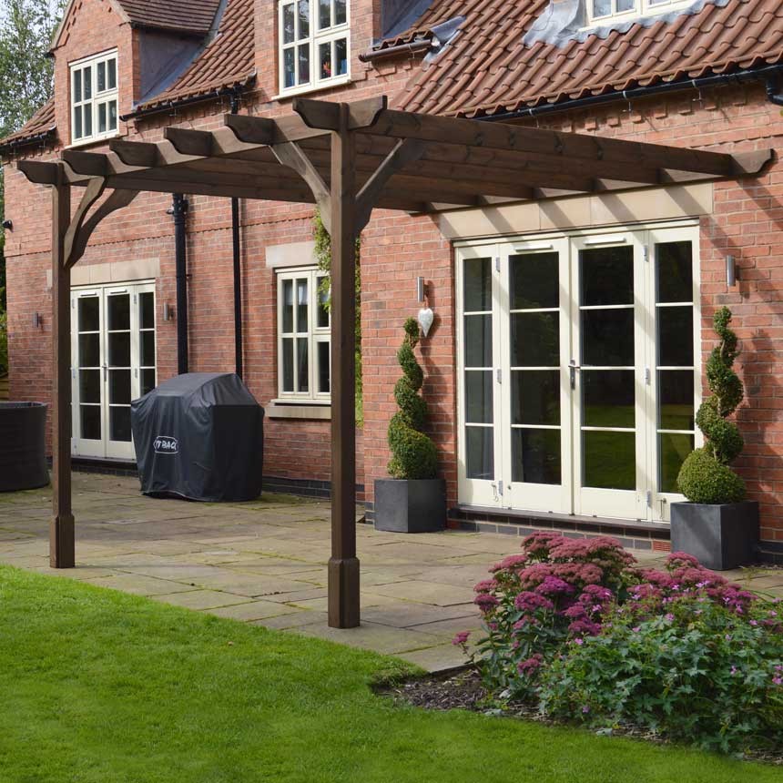 Premium Lean to Pergola 2 Post Rutland County Garden Furniture