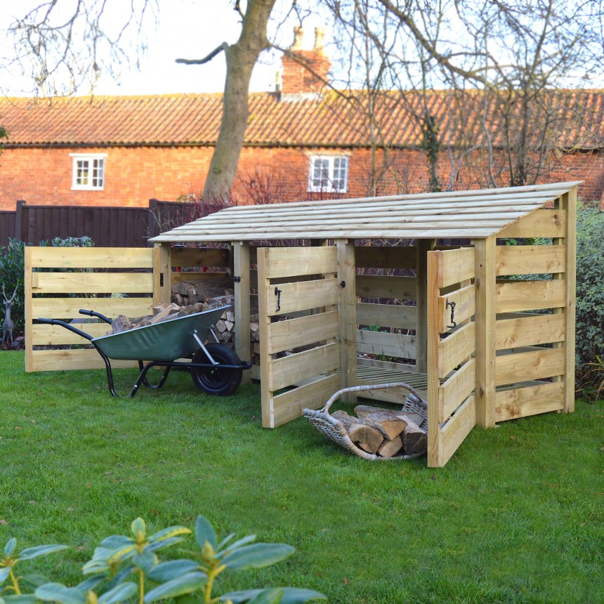 Empingham Log Store Door Rutland County Garden Furniture