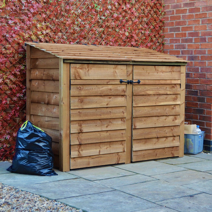 Morcott double combo bin storage unit Rutland County Garden Furniture
